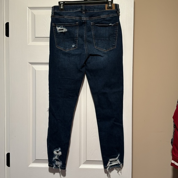 American Eagle Patched Ripped Jeans 10 - Picture 3 of 5